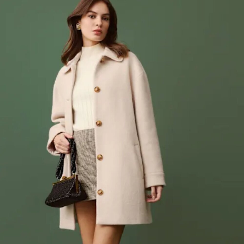 Reformation Irene Jacket Ivory - Size XS